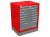 Wytrzymała metalowa szafka narzędziowa w kolorze czerwonym T-16 z 8 szufladami – z czterema szufladami na ciężkie narzędzia