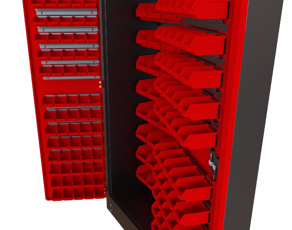 Szafa warsztatowa z pojemnikami 220 szt.