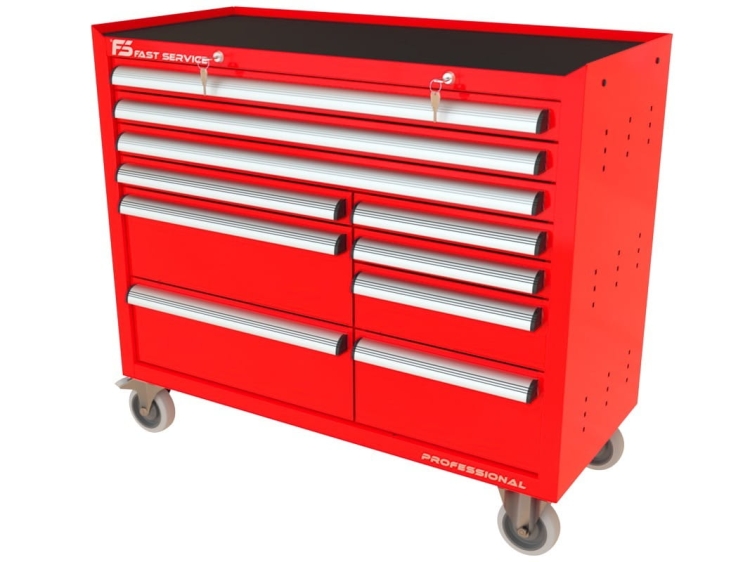 Wózek warsztatowy TRUCK z 10 szufladami PT-275-76