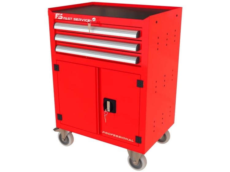 Wózek narzędziowy z 3 szufladami  i drzwiami P-230