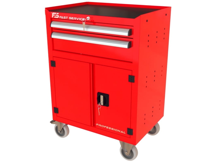 Wózek narzędziowy z 2 szufladami  i drzwiami P-231