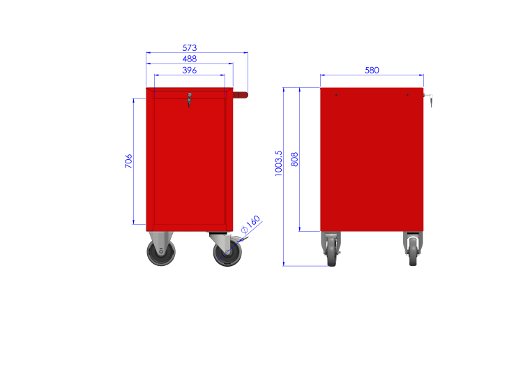 Dostawka wózka MEGA z 7 szufladami PDM-219