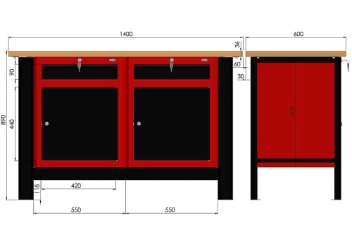 Stół warsztatowy N-3-14-01 