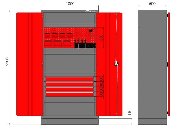 Szafa warsztatowa M-3-01-00