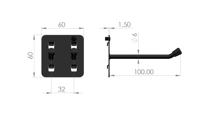 Zawieszka warsztatowa podwójna