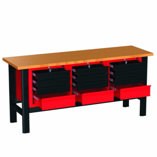Stół warsztatowy N-3-16-01 czerwony