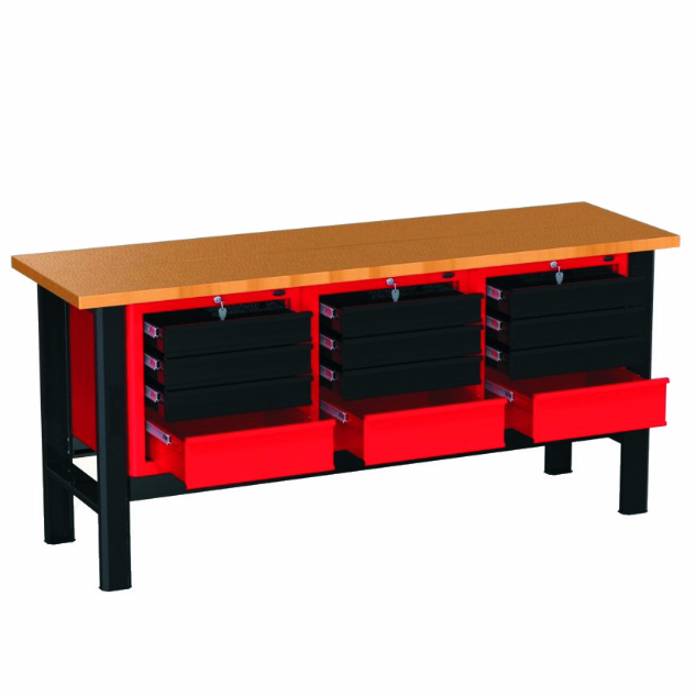 Stół warsztatowy N-3-16-01 czerwony